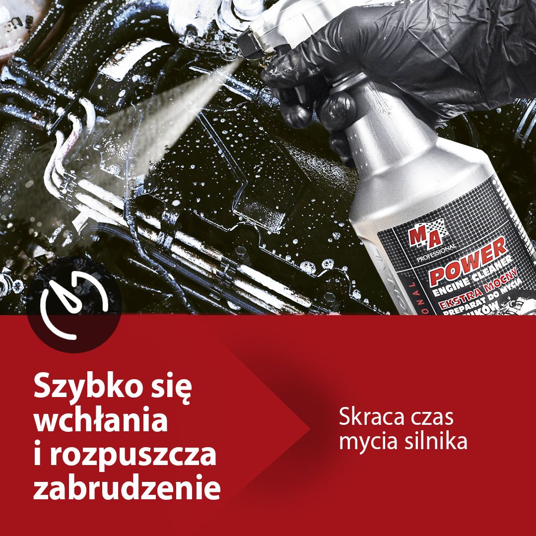 MA PROFESSIONAL – Czyszczenie Silnika Power Engine Cleaner 1l (Ekstra Mocny)