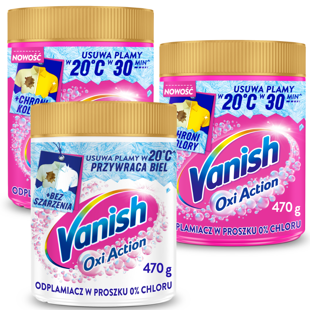 Vanish Oxi Action White 470g MIX V12[zestaw]