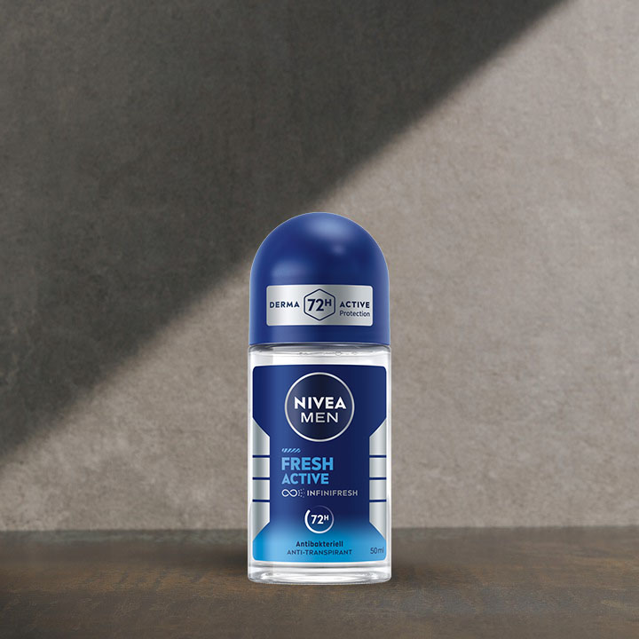6 x Nivea MEN Fresh Active Antyperspirant Roll On 50 ml