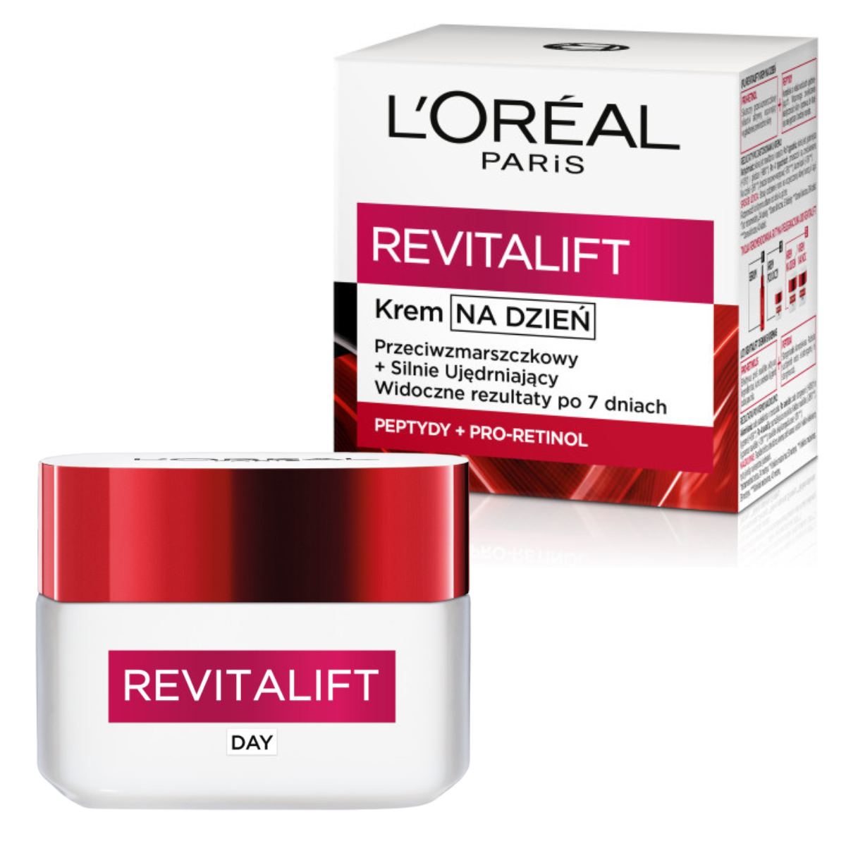 L’Oréal Revitalift Silnie Ujędrniający Krem Dzień z Pro-retinolem Peptydami 50ml