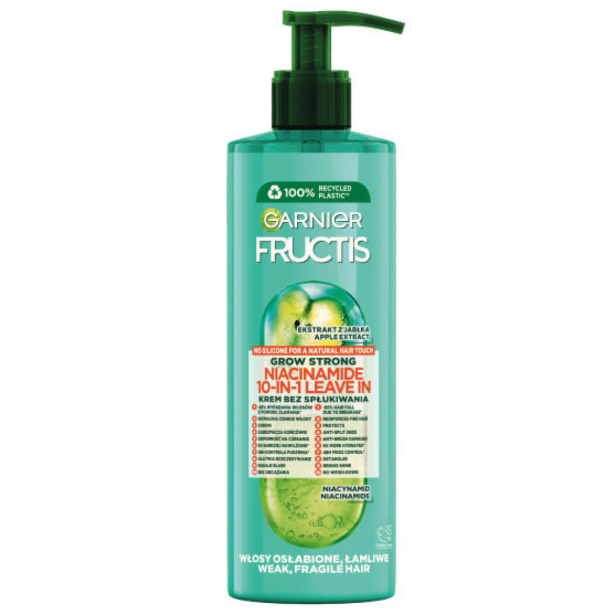 Garnier Fructis Grow Strong Ultralekki Krem 10w1 Do Włosów 2x400ml