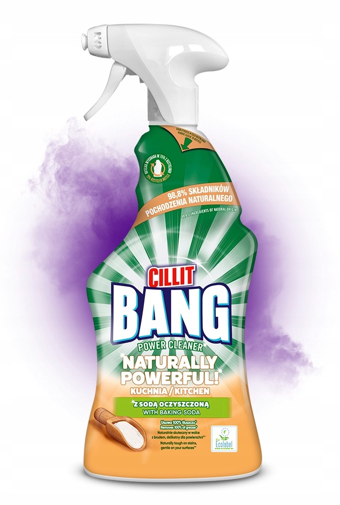 093384 Cillit Bang Natur Pow Spray 750ml + 042542 Cillit Bang Power Cle Wyb i Hig 750