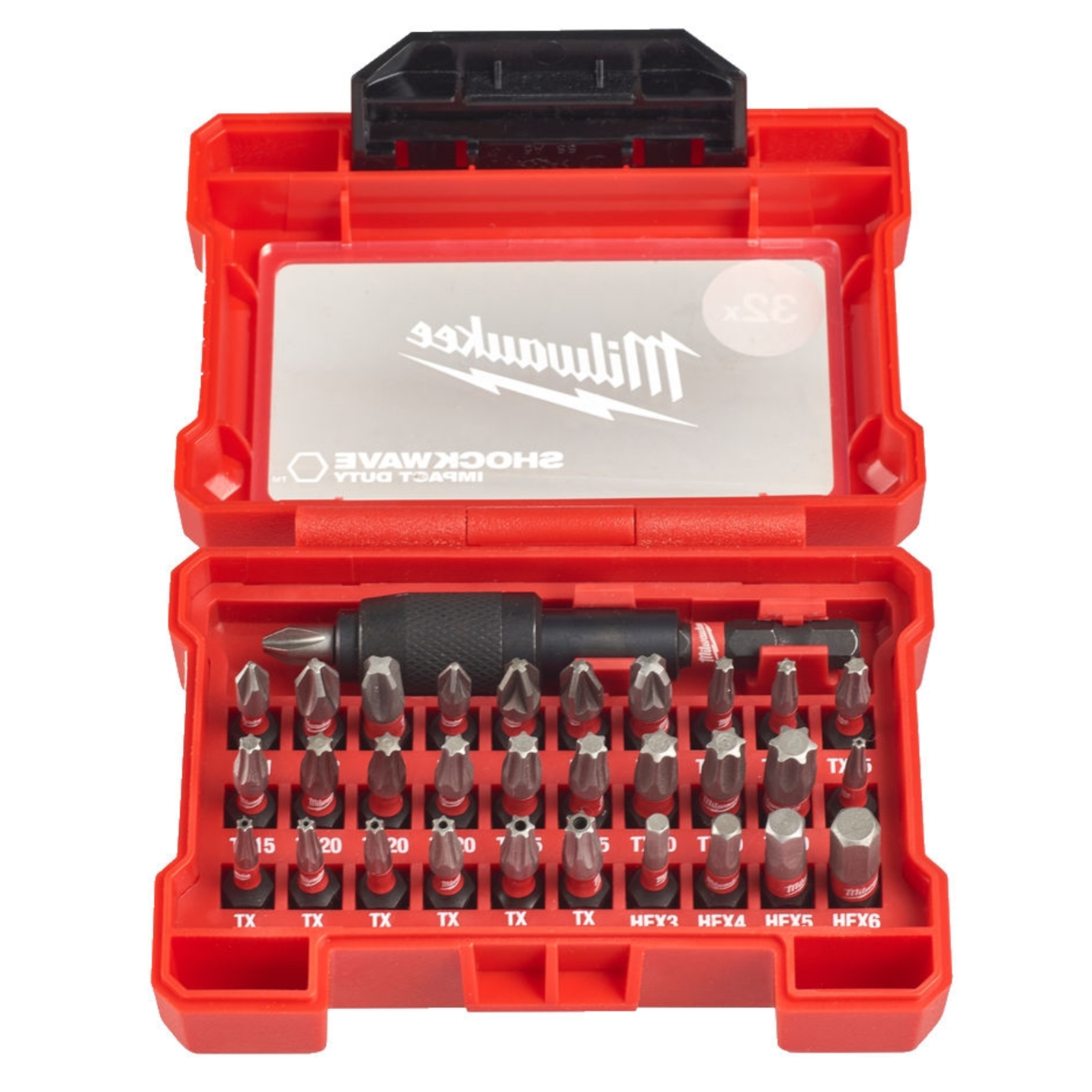 Milwaukee Shockwave Impact Duty zestaw bitów udarowych w kasecie 32 szt.