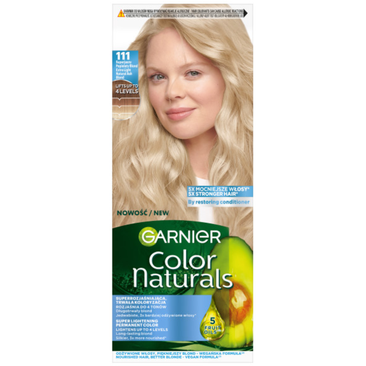 Garnier Color Naturals Farba Do Włosów Popielaty Jasny Blond