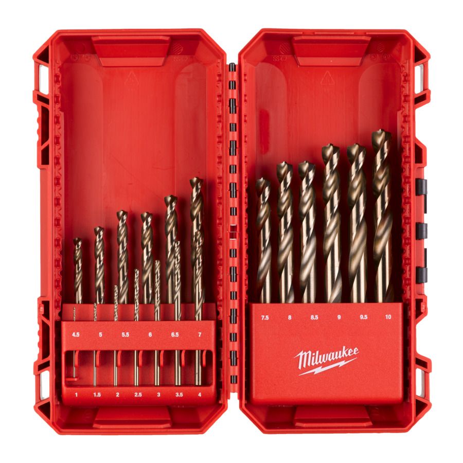 Milwaukee zestaw wierteł do metalu HSS-G Cobalt 1–10 mm 19 szt.