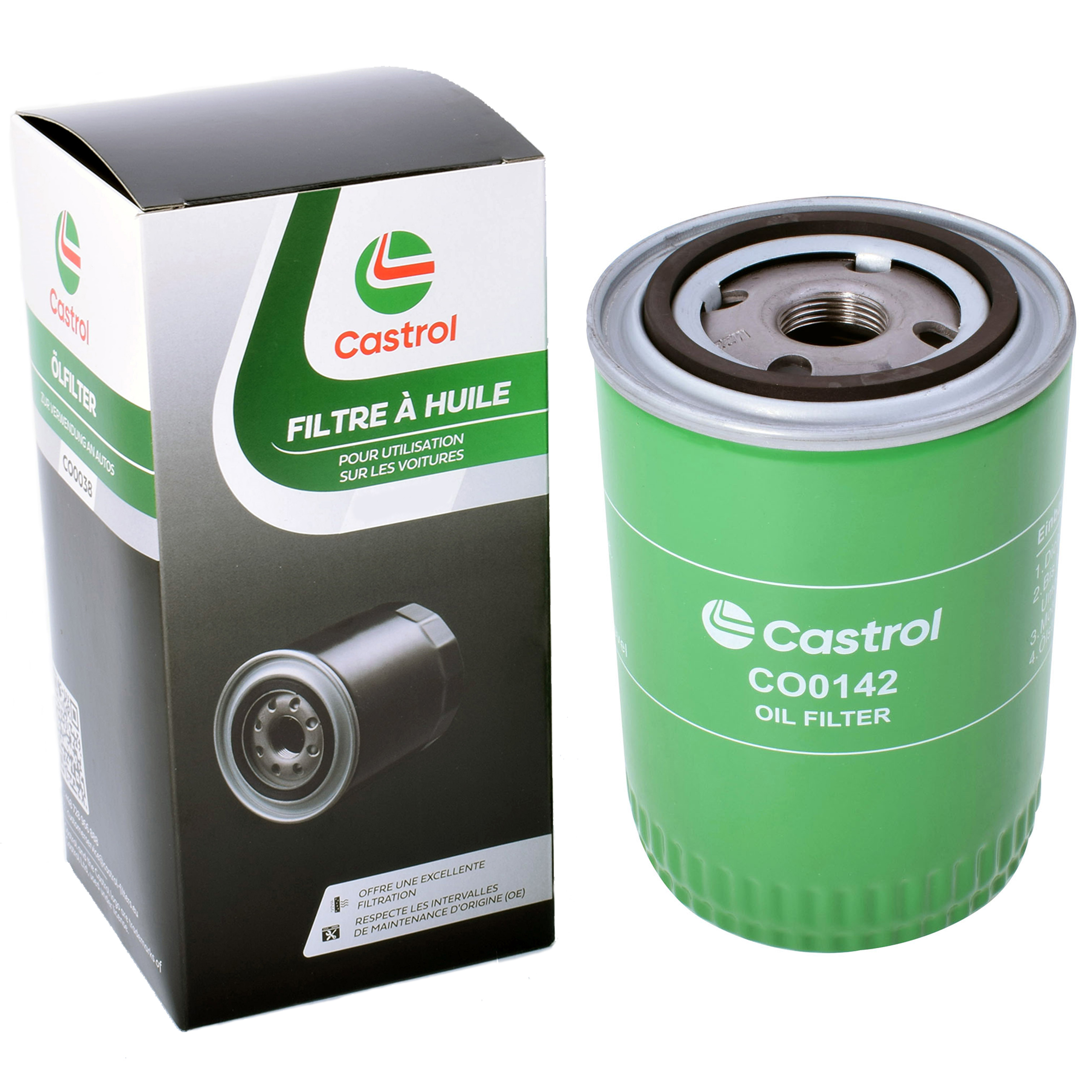 Castrol Filters Filtr Oleju CO0142 + Zawieszka Zapachowa gratis