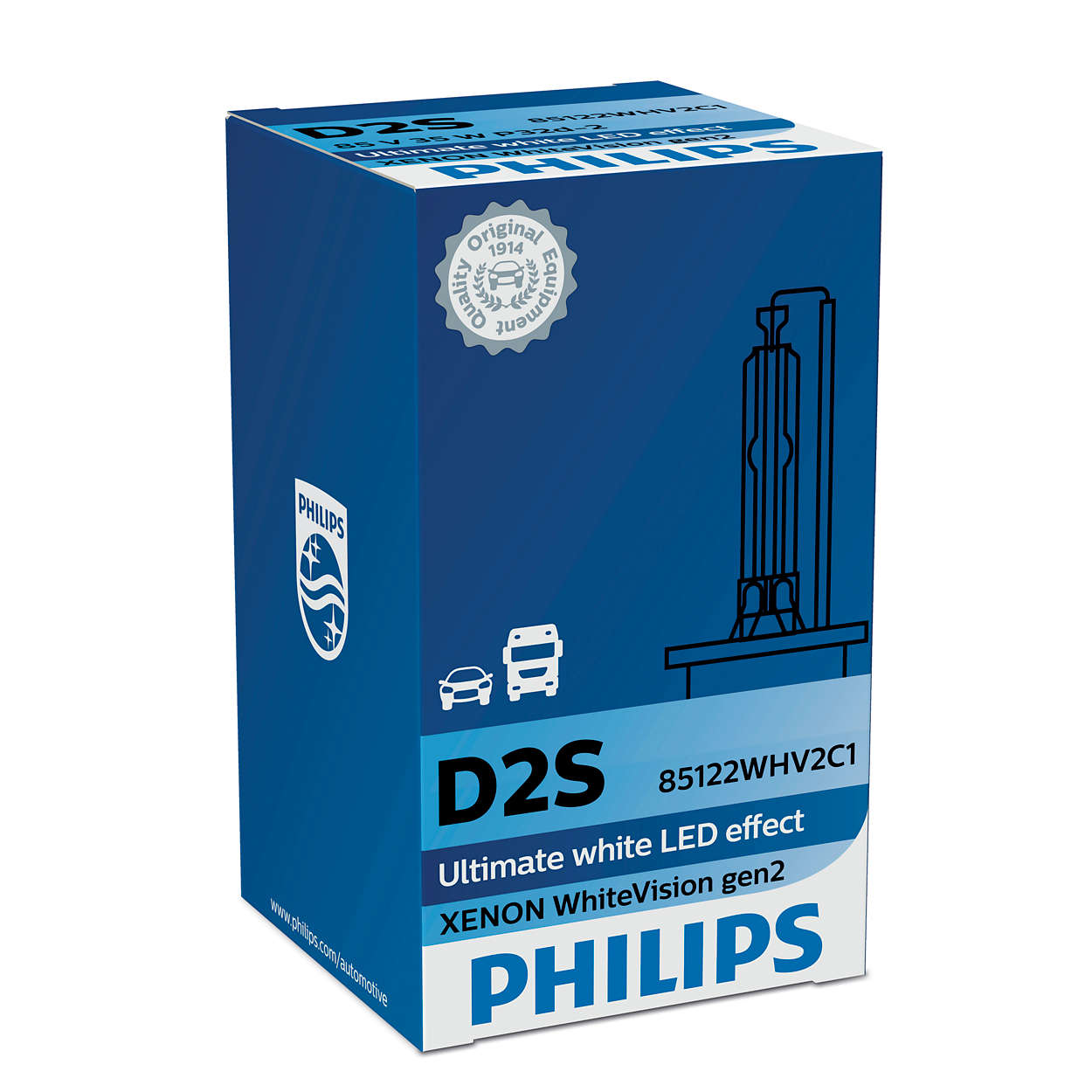 Philips WhiteVision gen2 lampa ksenonowa D2S 85 V 35 W 1 szt.