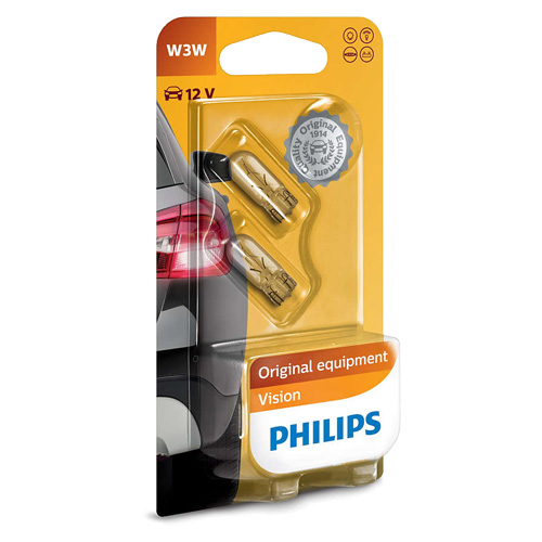 Philips Vision żarówka W3W 12 V 2 szt.