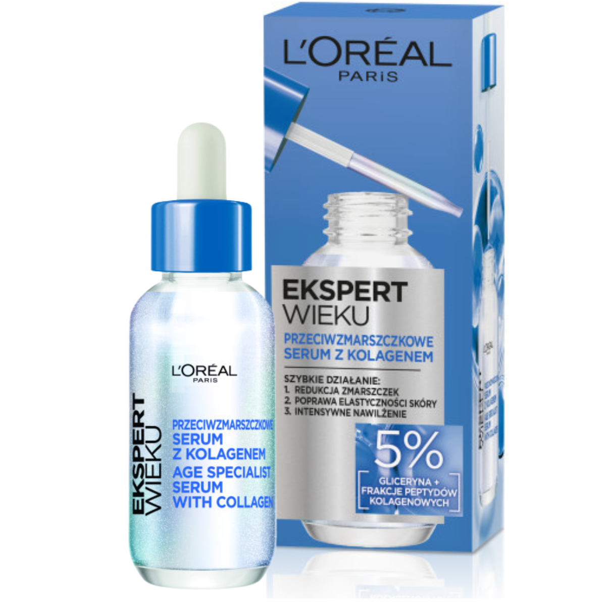 L’Oréal Paris Ekspert Wieku Przeciwzmarszczkowe Serum z kolagenem 30ml