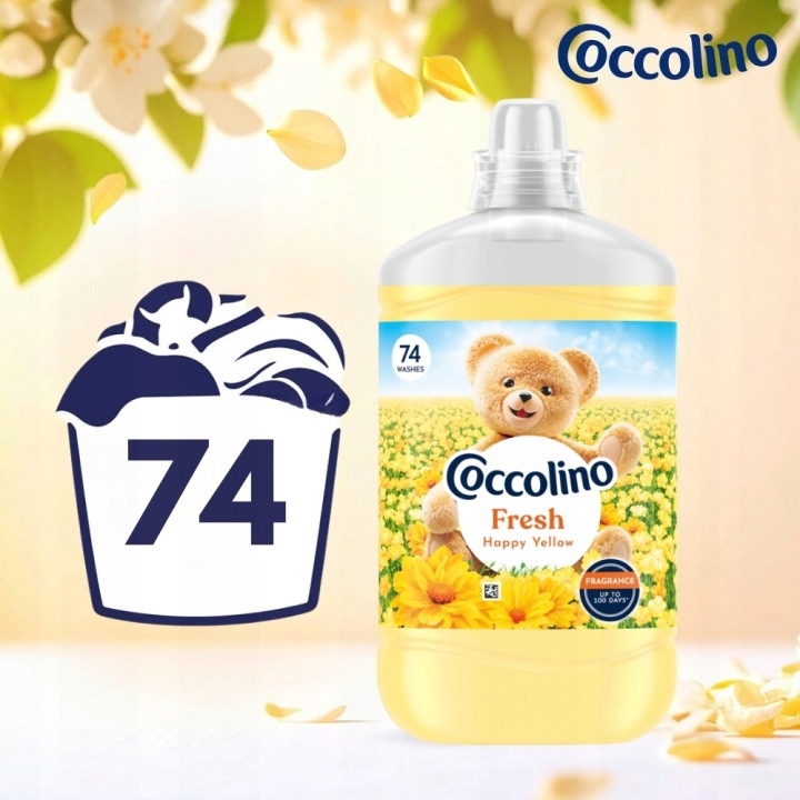 930621 Coccolino Fresh Blue Splash 1702ml + 930690 Coccolino Sensitive Romantic Rose 1702ml + 930638 Coccolino Fresh Happy Yellow 1702ml