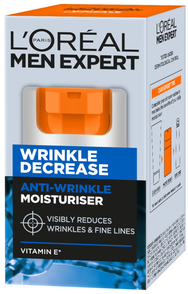 L’Oréal Men Expert Wrinkle De-Crease Nawilżający Krem Na Zmarszczki 2x50ml