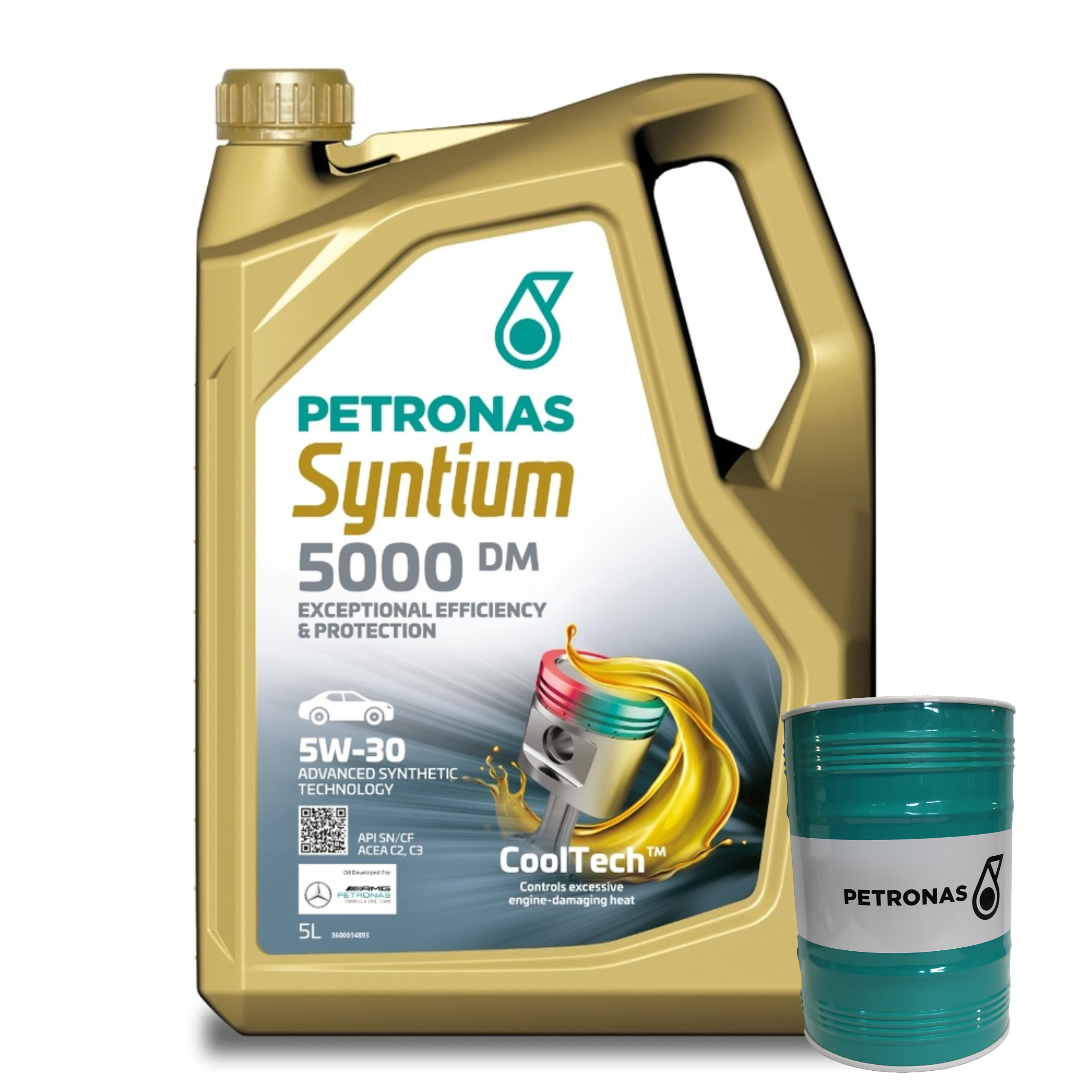 Olej Silnikowy PETRONAS Syntium 5000 DM 5W-30 SN 5l + Skarbonka GRATIS