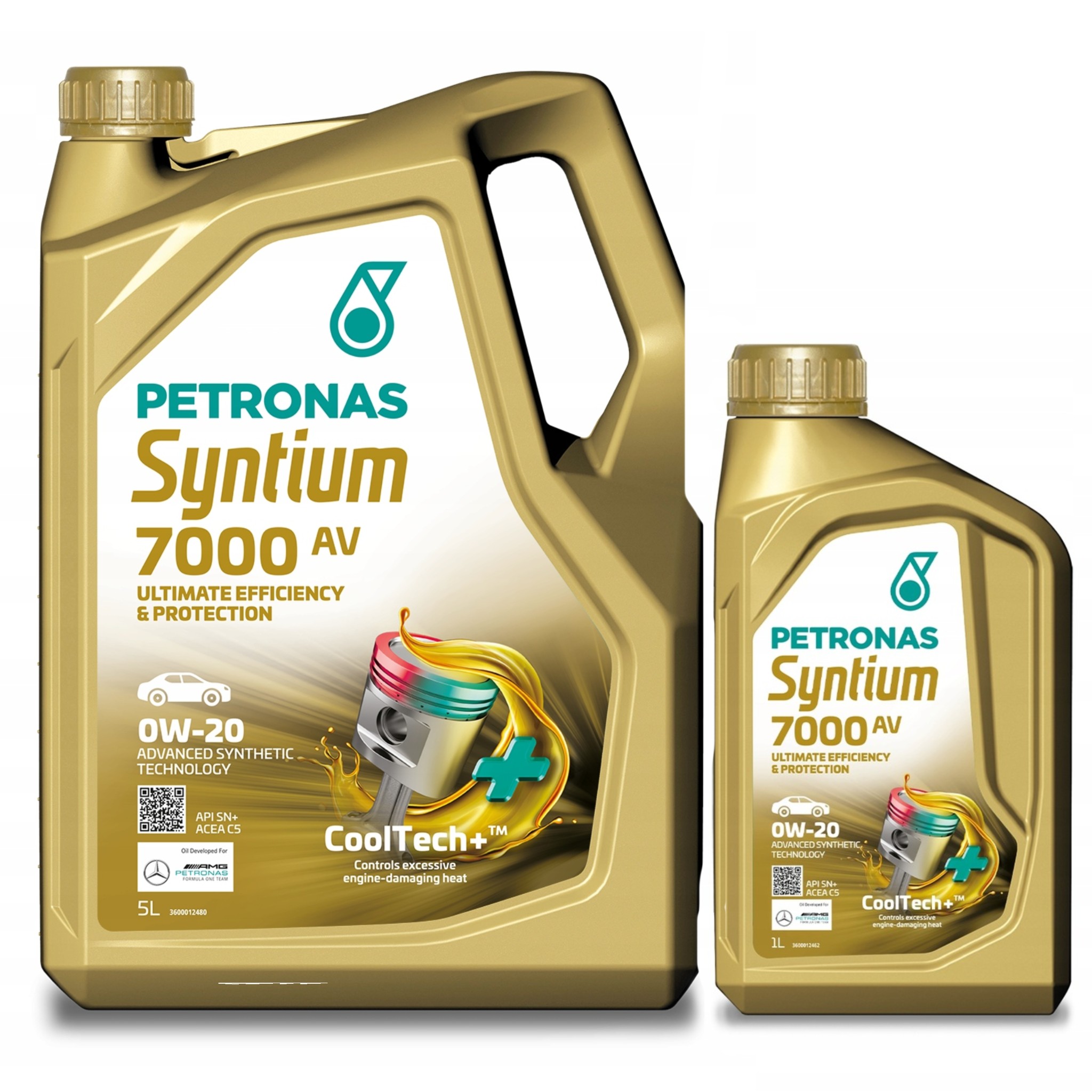 PETRONAS SYNTIUM 7000AV 0W-20 SN+ 5L + PETRONAS SYNTIUM 7000AV 0W-20 SN+ 1L
