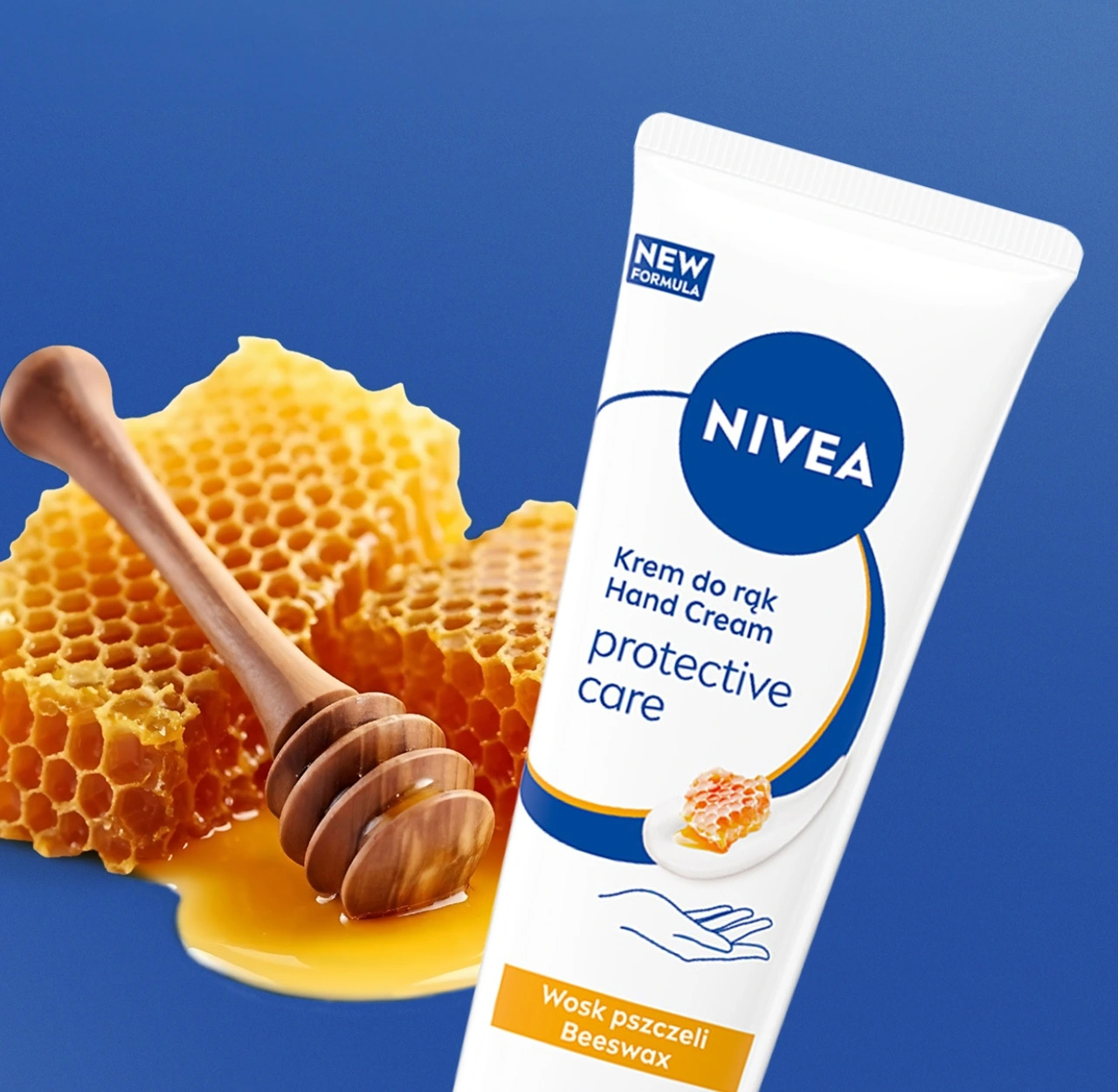 NIVEA Protective Care Krem do rąk z woskiem pszczelim, 75 ml