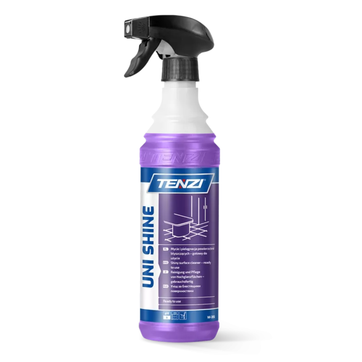 TENZI UNI Shine Płyn do czyszczenia mebli na połysk nabłyszczanie 600 ml