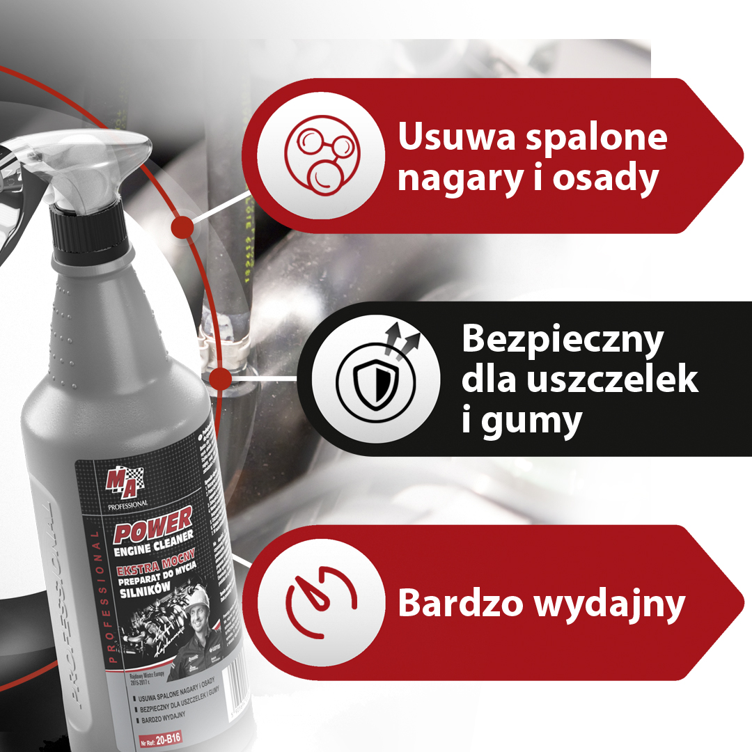 MA PROFESSIONAL – Czyszczenie Silnika Power Engine Cleaner 1l (Ekstra Mocny)