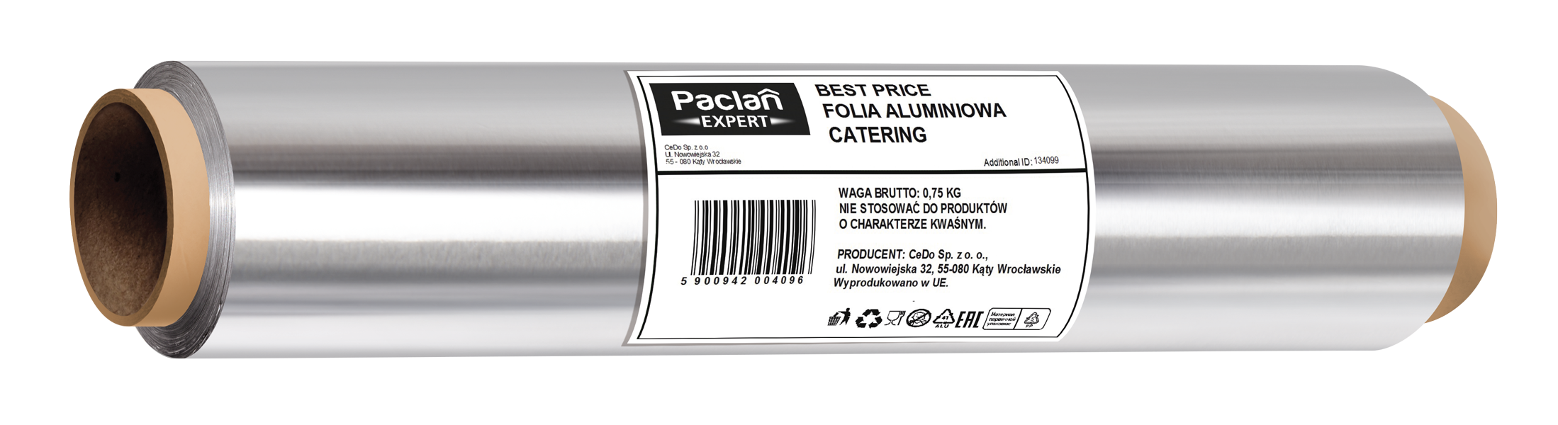 Paclan Catering Best Price folia aluminiowa 29 cm 60 m