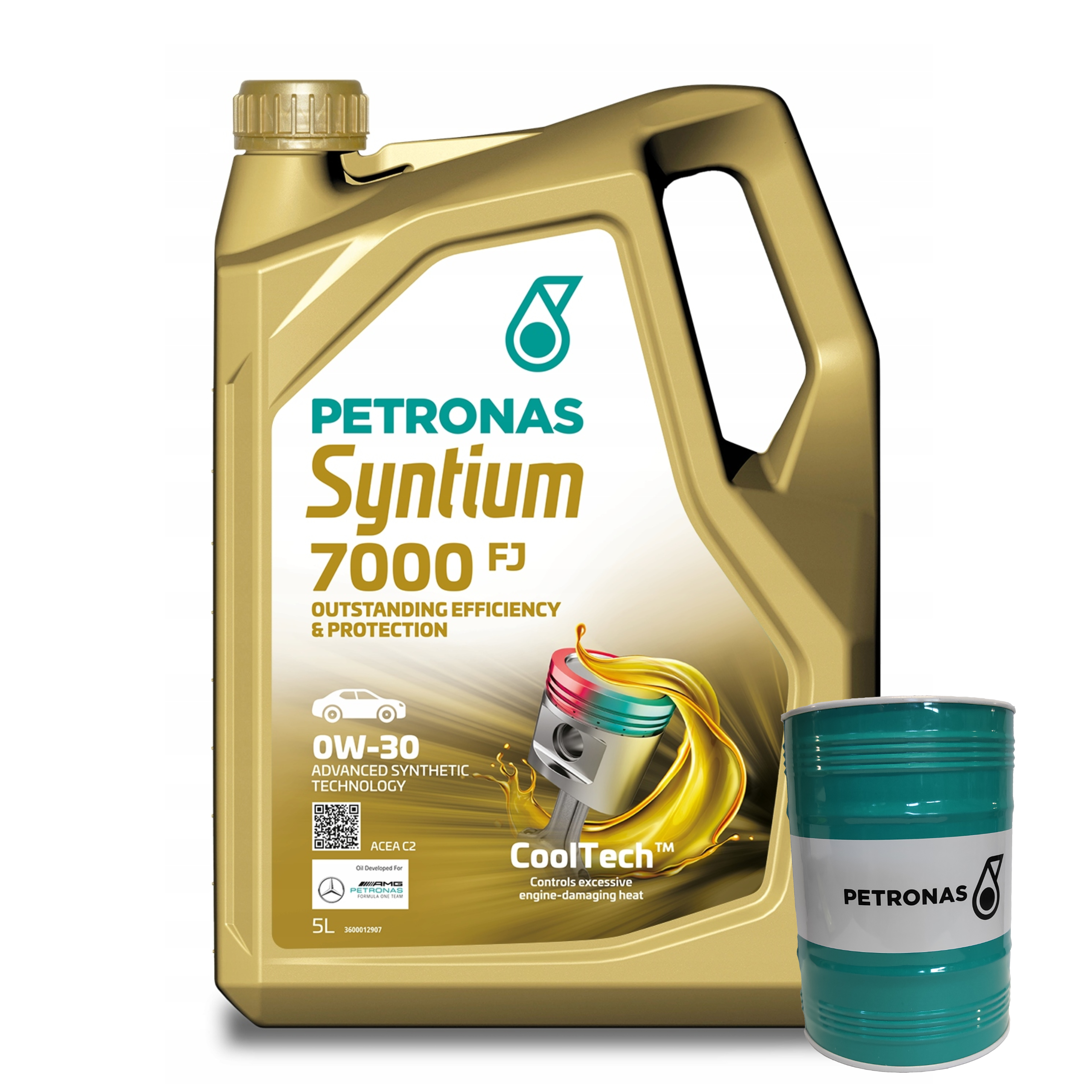 Olej Silnikowy PETRONAS Syntium 7000 FJ ACEA C2 0W-30 5L + Skarbonka GRATIS