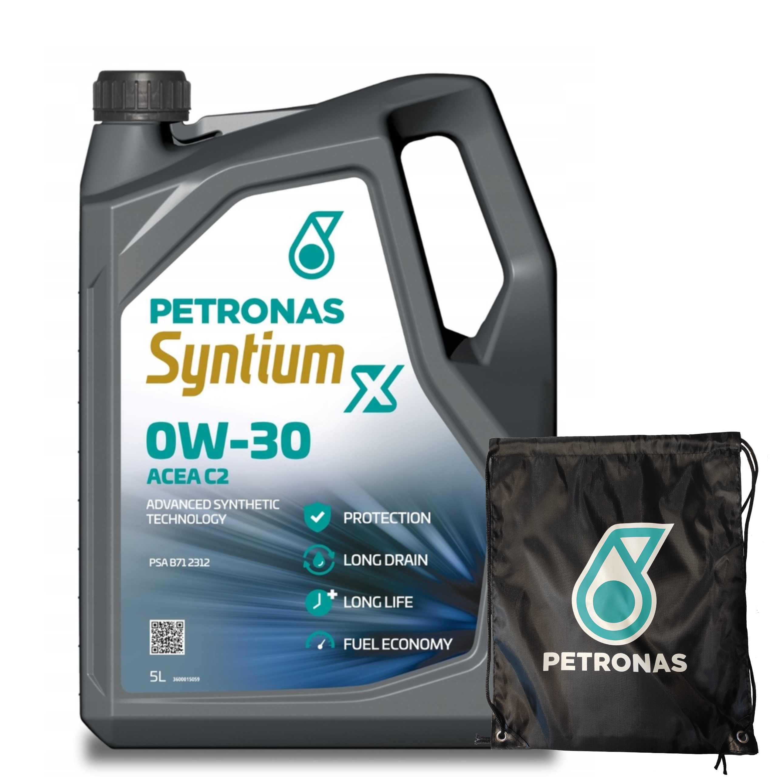 Olej Silnikowy PETRONAS SYNTIUM X 0W-30 C2 5L + Worek GRATIS