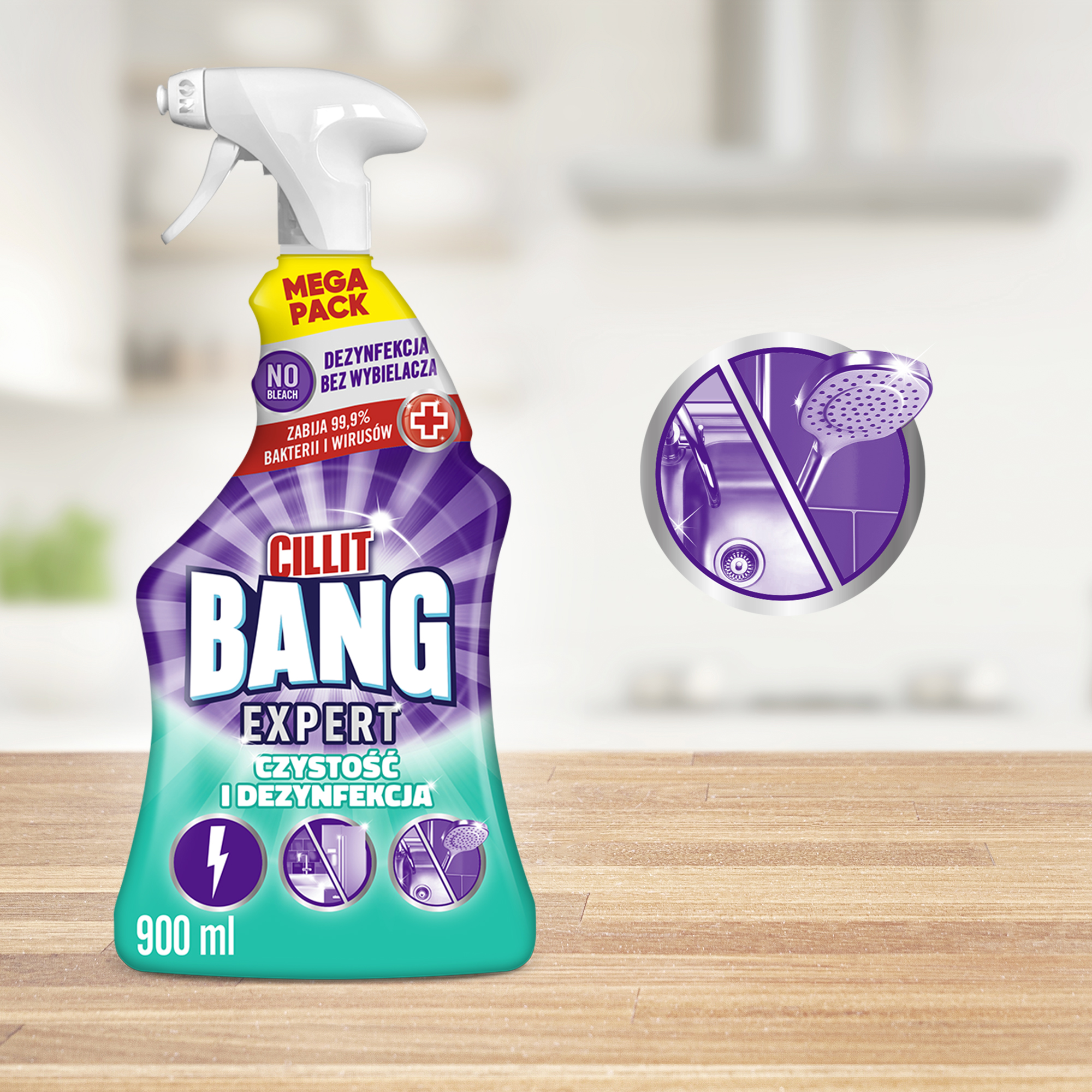 009664 Cillit Bang Czyst i Dezynf 900ml x4