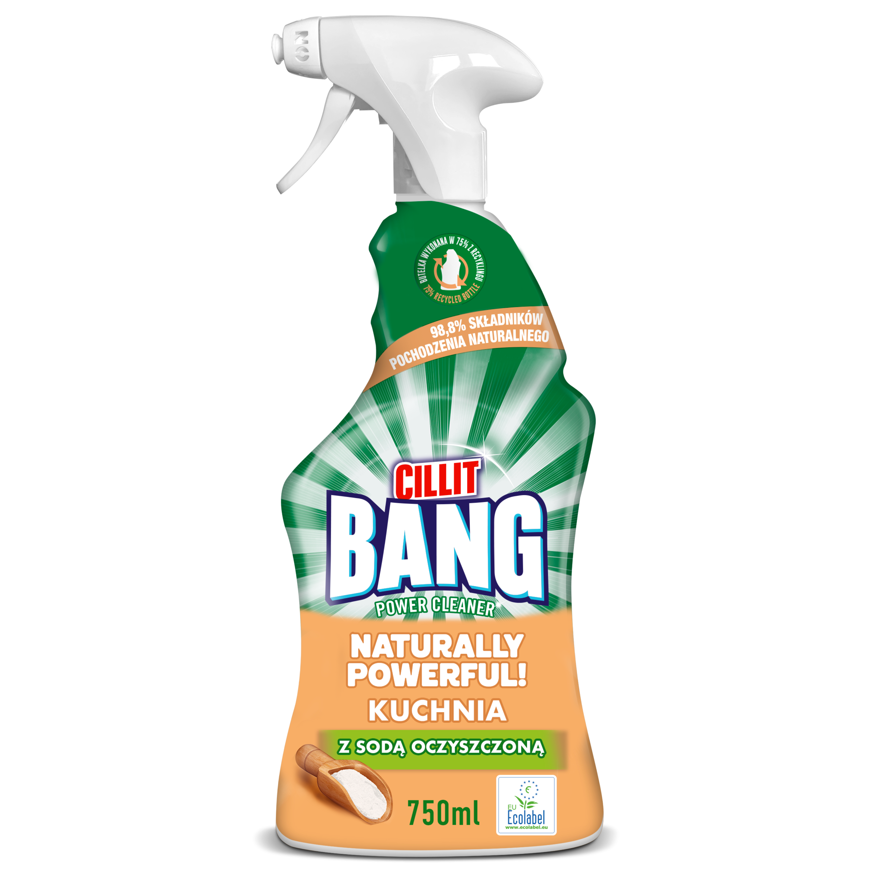 093384 Cillit Bang Natur Pow Spray 750ml + 024210 Cillit Bang Pow Cle Tłu i Smu 750.