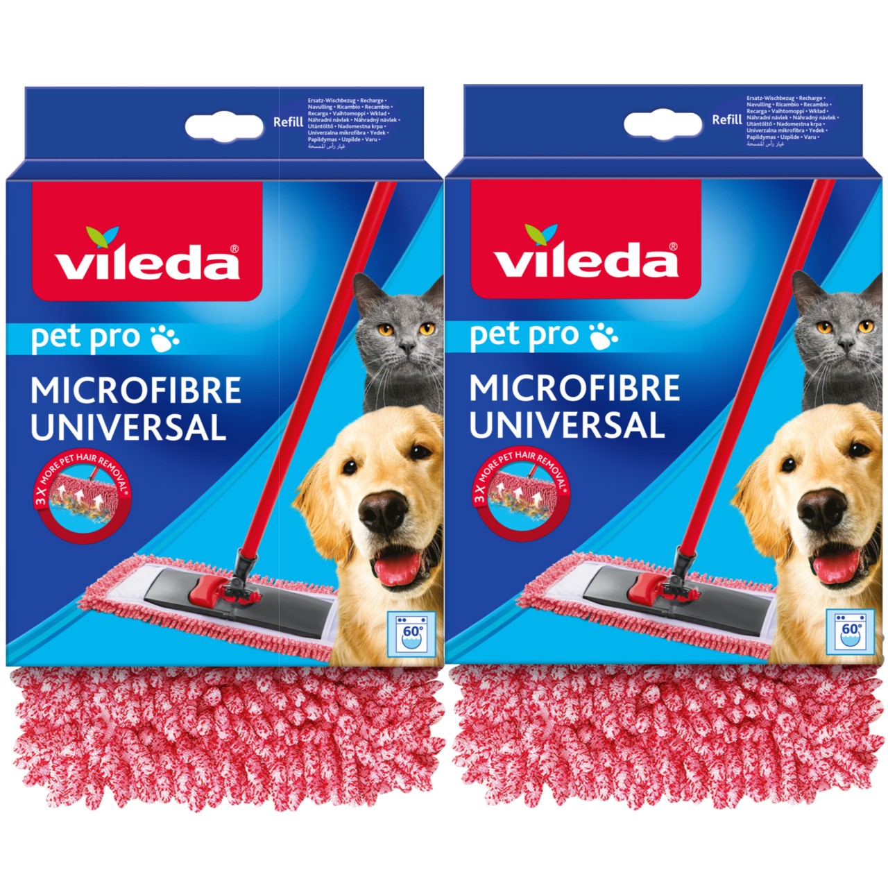 143616 Vileda Wkład do Mopa Chenille x2[zestaw]