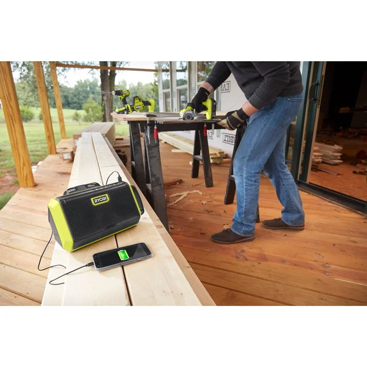RYOBI Akumulatorowy Głośnik Bluetooth 18 V 20 W RBT18-0 USB Solo ONE+
