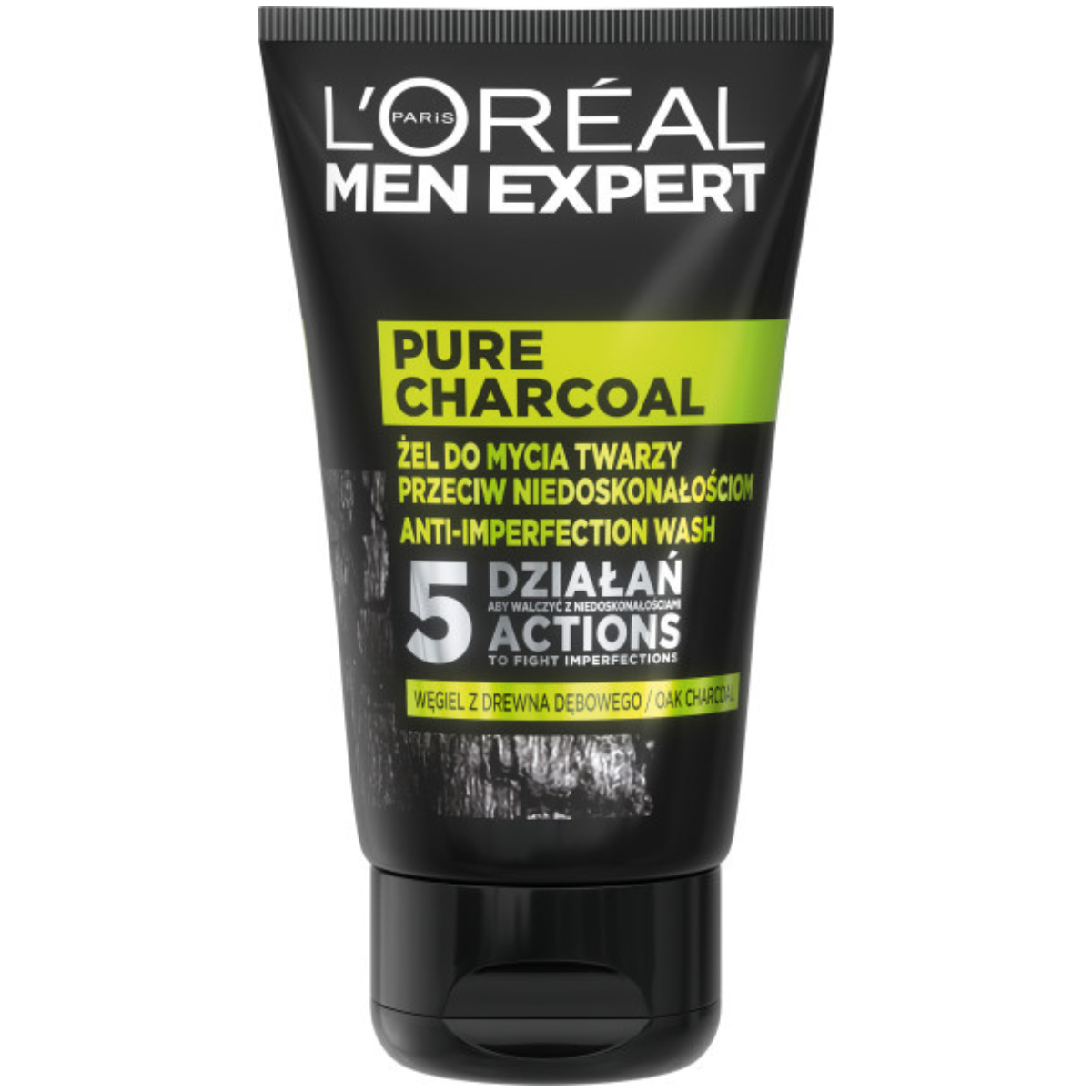 L’Oréal Men Expert Pure Charcoal Oczyszczający Żel Do Twarzy Z Węglem 2x100ml