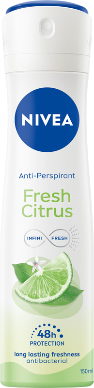 NIVEA FRESH CITRUS BLOSSOM ROSE TOUCH ANTYPERSPIRANT SPRAY 150 ML