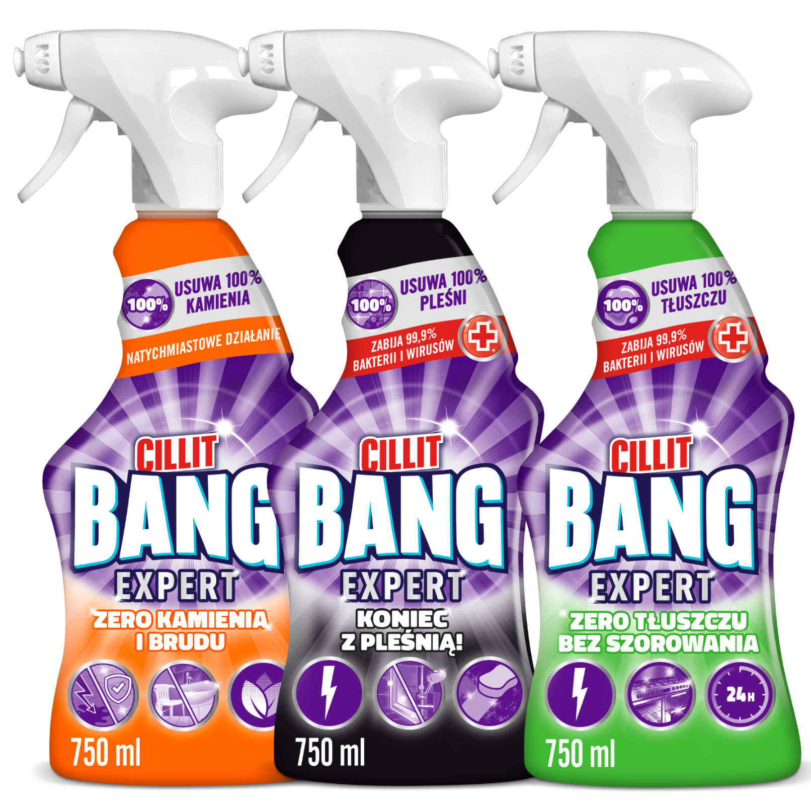 Cillit Bang Pow Cle Kam i Bru 750 CB1115(ZESTAW)
