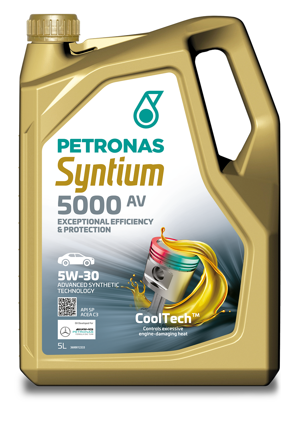 2x 023641 PETRONAS SYNTIUM 5000 AV 5W-30 SN 5L + 380059 KING STUFF Ręcznik