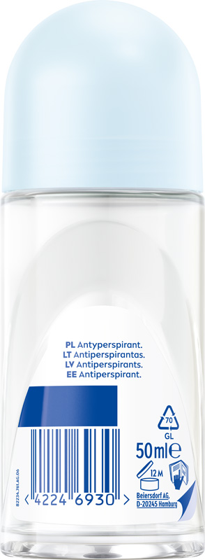 NIVEA BLACK&WHITE INVISIBLE PURE ANTYPERSPIRANT ROLL ON 50 ML