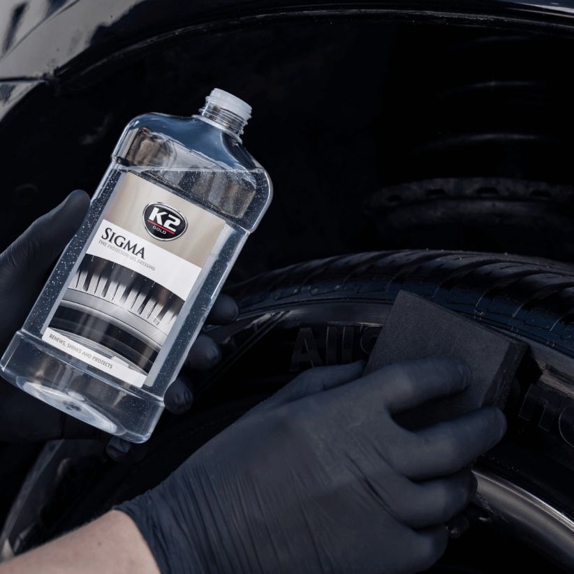 K2 Sigma Czernidło Żel do Nabłyszczania i Pielęgnacji Opon Plastików 500 ml