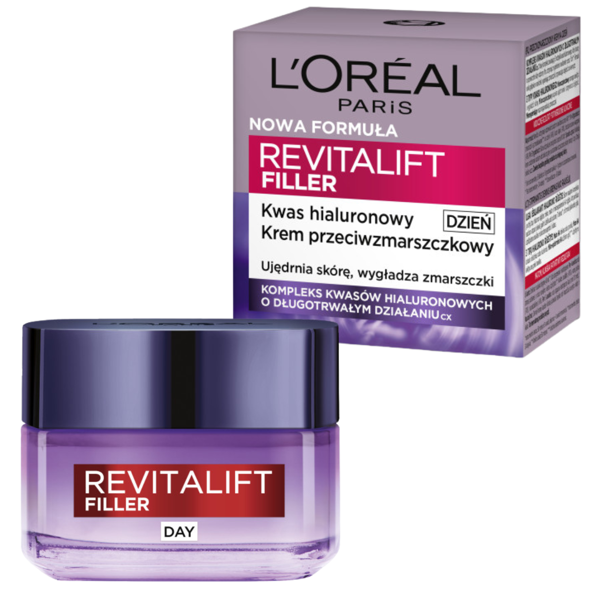 L’Oréal Revitalift Filler Nawilżająco Wygładzający Krem Na Dzień 50ml