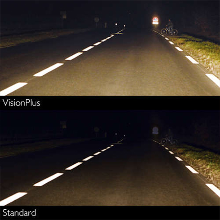 Philips VisionPlus żarówki samochodowe H1 12 V 55 W 2 szt.
