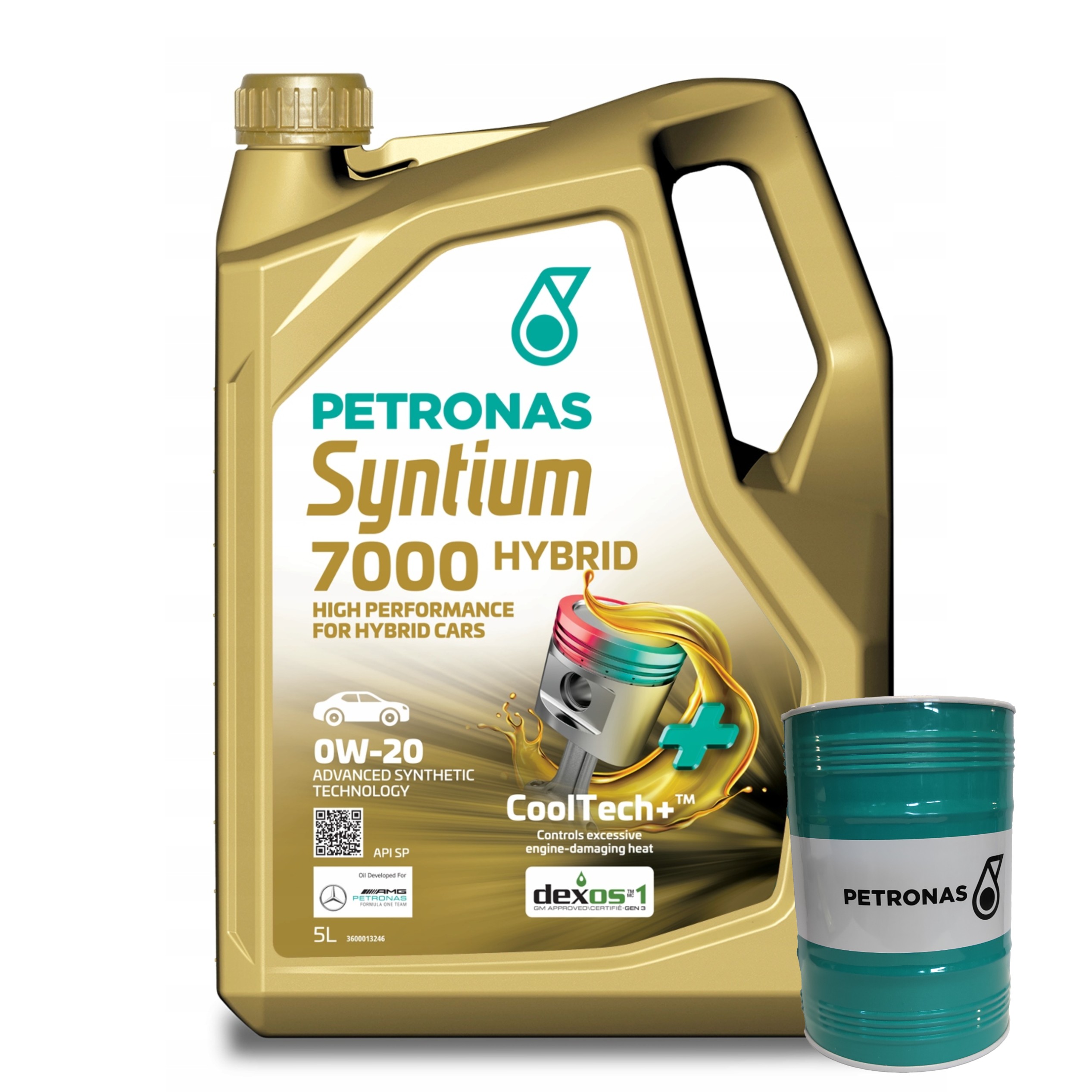 Olej Silnikowy PETRONAS Syntium 7000 HYBRID 0W-20 5L + Skarbonka GRATIS