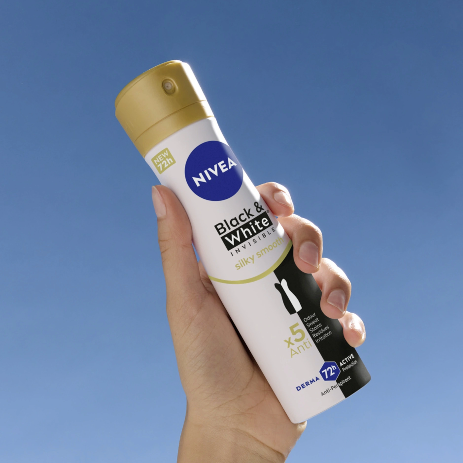 NIVEA BLACK & WHITE INVISIBLE SILKY SMOOTH ANTYPERSPIRANT SPRAY 150 ML