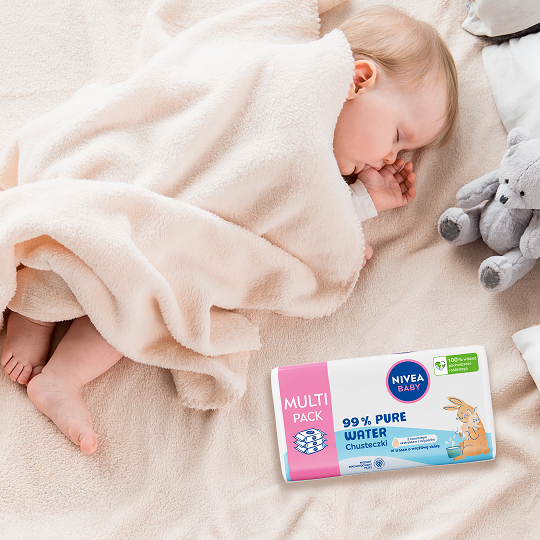 2 x NIVEA BABY Chusteczki Biodegradowalne 99% Pure Water Opakowanie 171 s