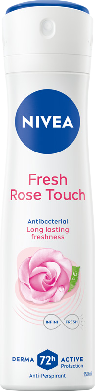 NIVEA Fresh Rose Touch Antybakteryjny Antyperspirant damski w sprayu 150 ml
