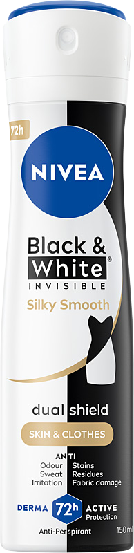 NIVEA BLACK & WHITE INVISIBLE SILKY SMOOTH ANTYPERSPIRANT SPRAY 150 ML