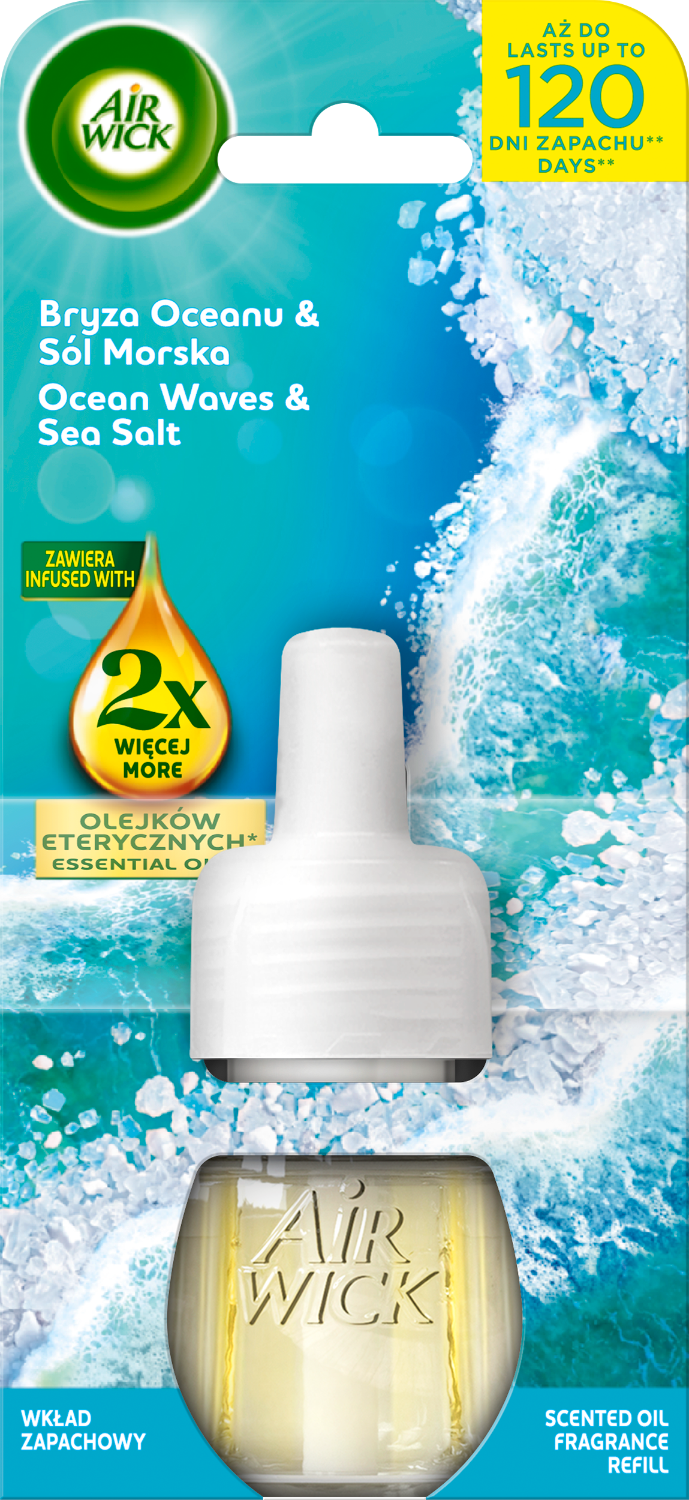 Air Wick Zapas Wkład do Odświeżacza Powietrza Bryza Oceanu Sól Morska 4szt
