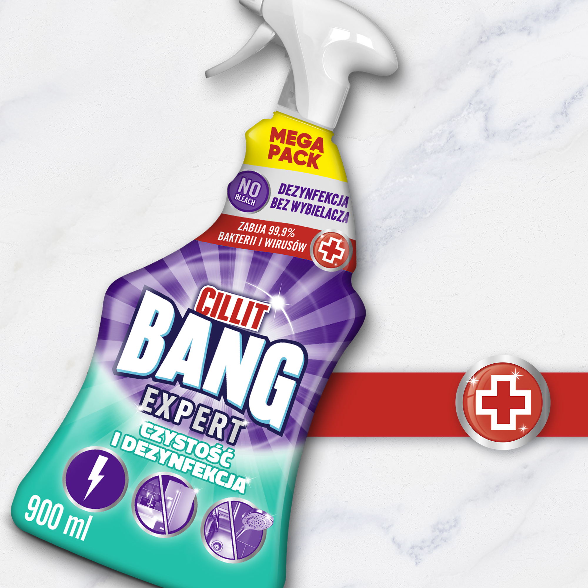 009664 Cillit Bang Czyst i Dezynf 900ml x4