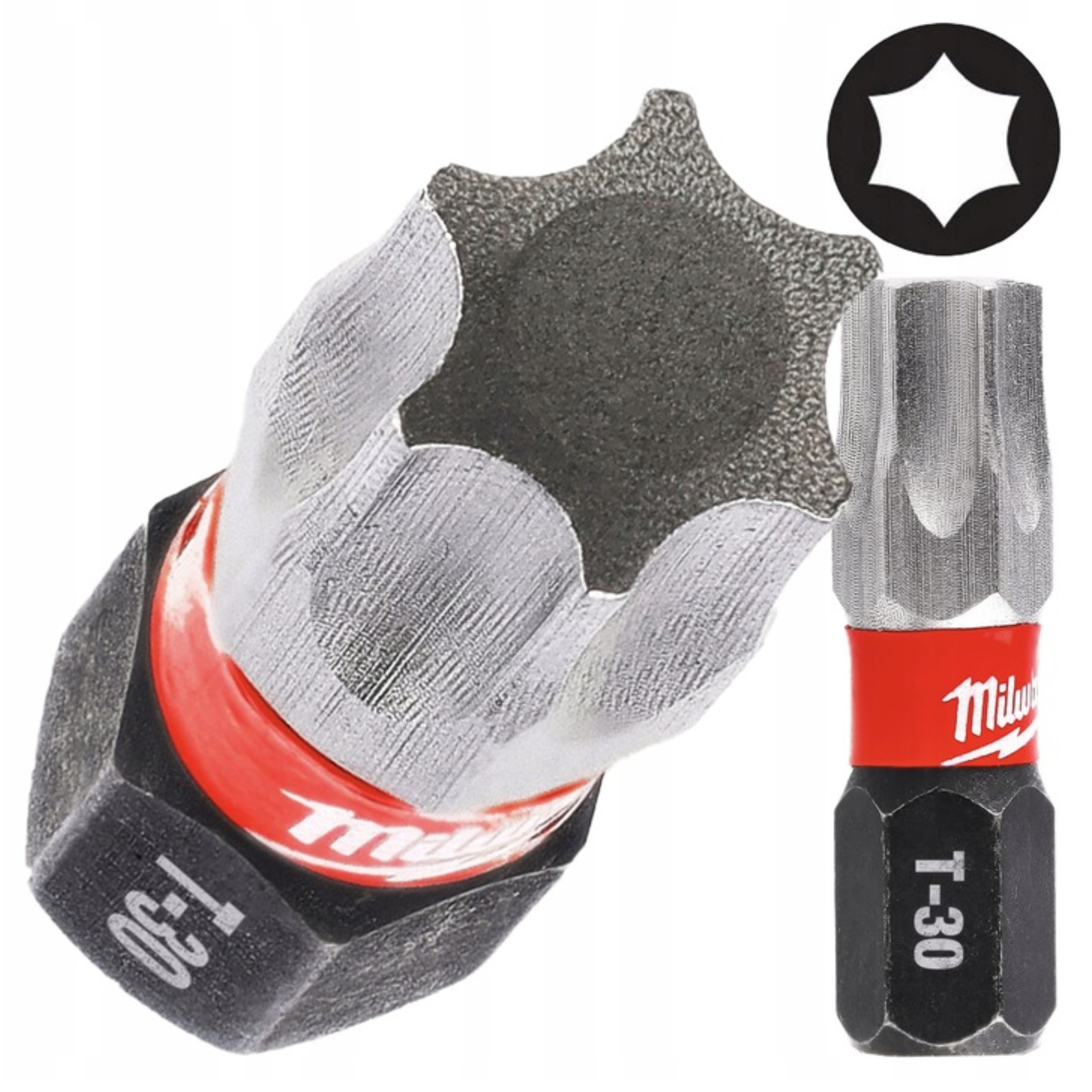 Milwaukee SHOCKWAVE IMPACT DUTY bity udarowe TX30 25 mm 25 szt.