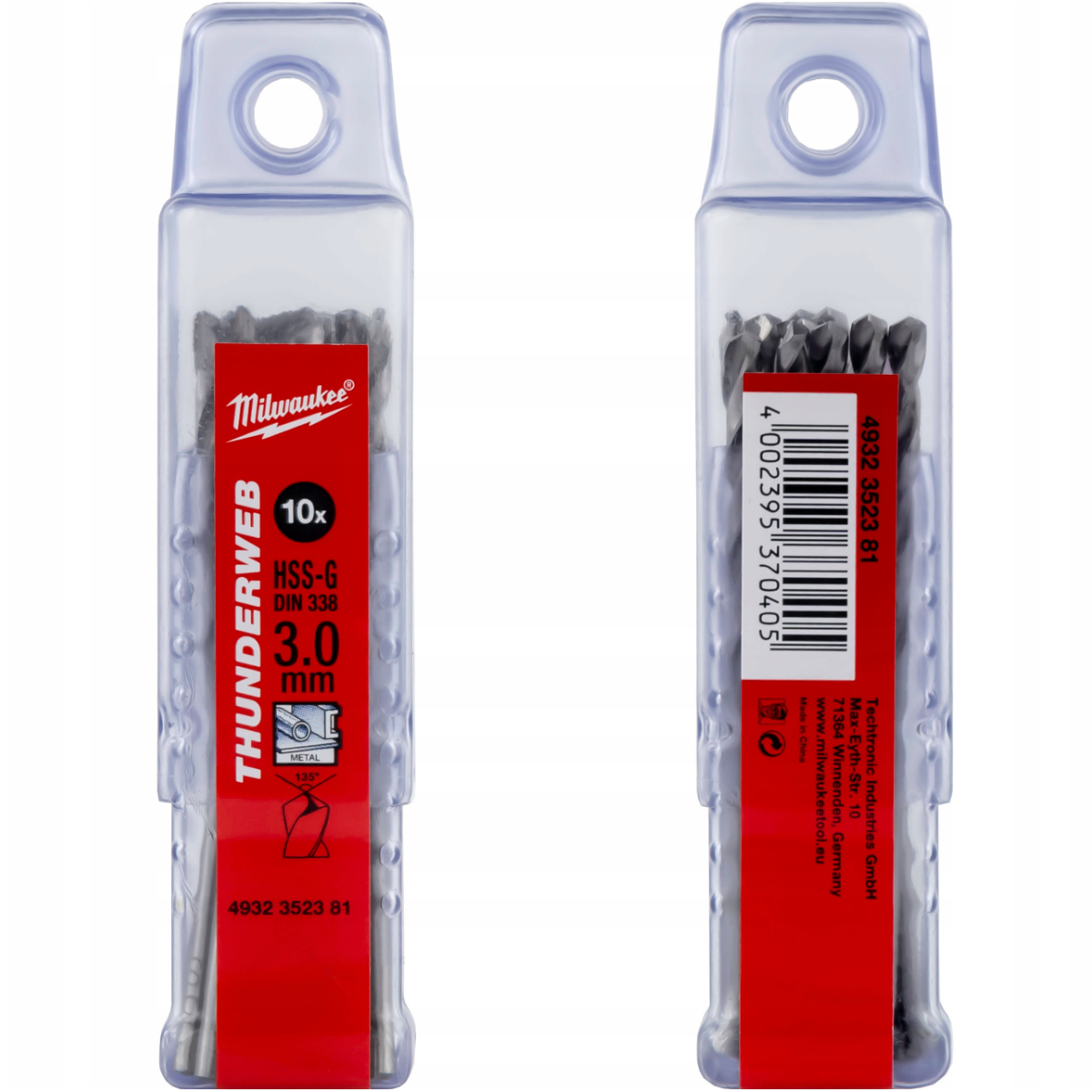 Milwaukee wiertła do metalu HSS-G Thunderweb 3,0 mm 10 szt.