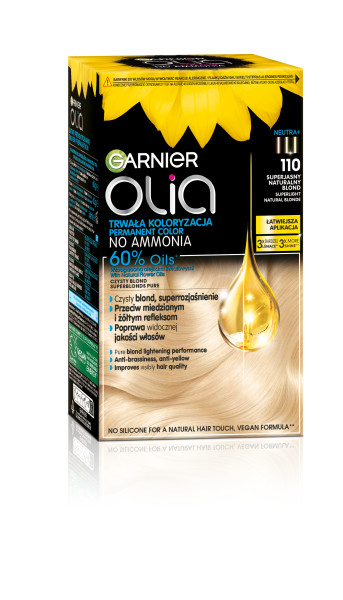 Garnier Olia Pernamentna Farba Do Włosów 110 Superjasny Naturalny Blond 2szt.