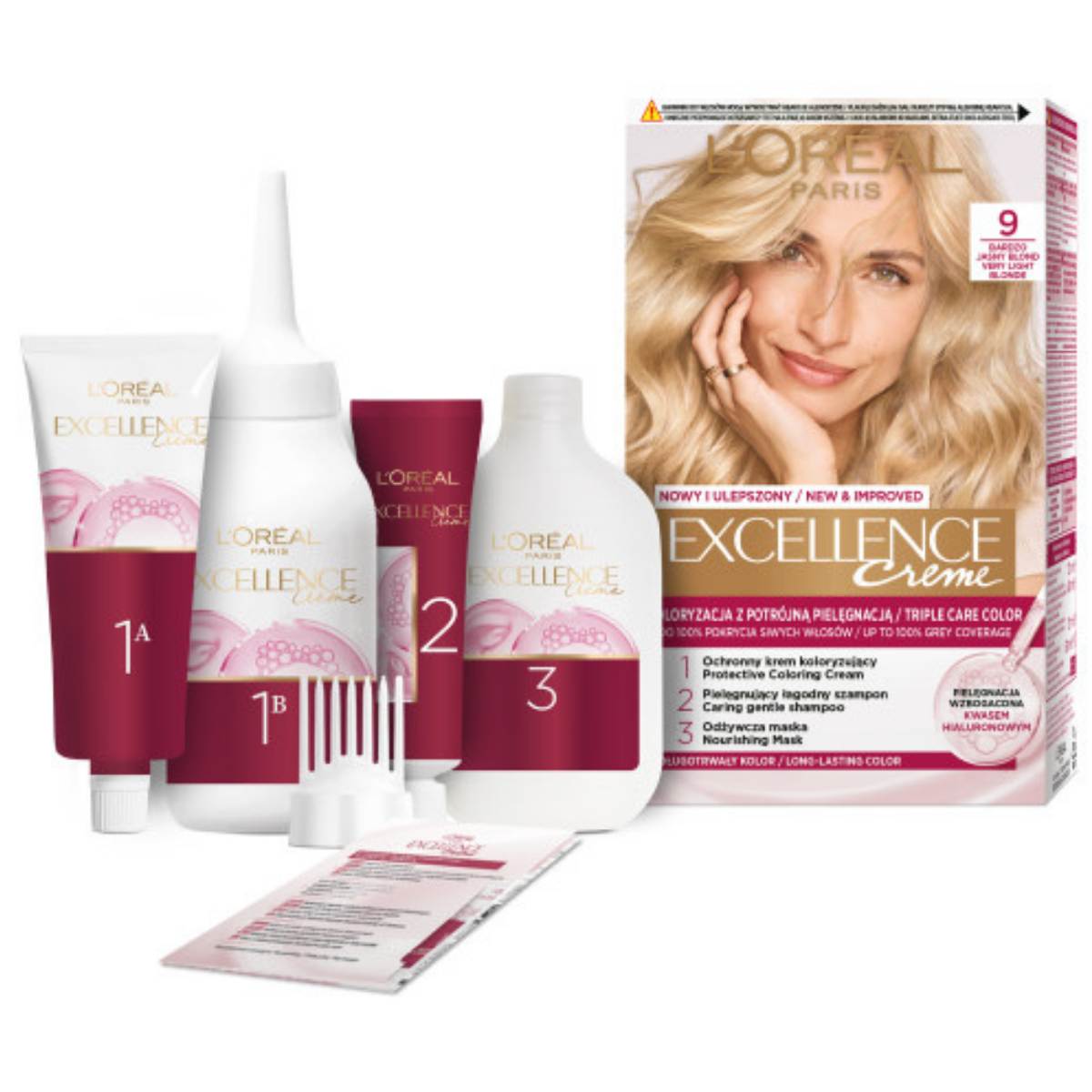 L’Oréal Paris Excellence Creme Farba do włosów 9 Bardzo jasny blond
