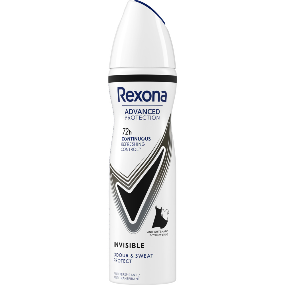 Rexona Invisible Black & White antyperspirant w sprayu dla kobiet 150 ml