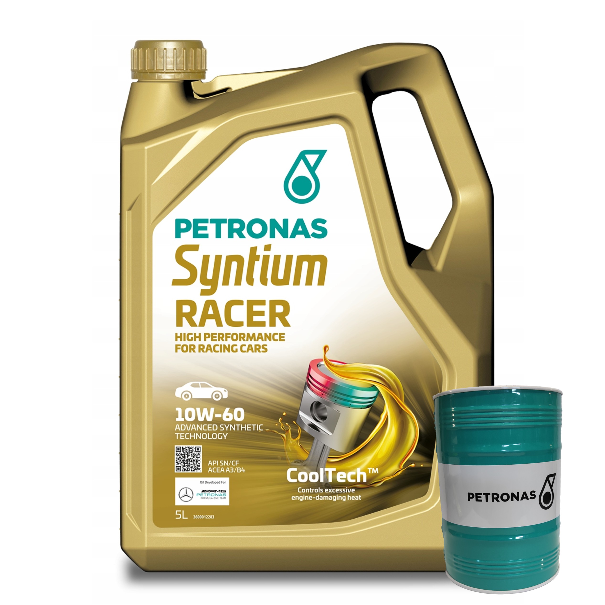 Olej Silnikowy PETRONAS Syntium Racer API SN/CF 10W-60 5L+Skarbonka GRATIS