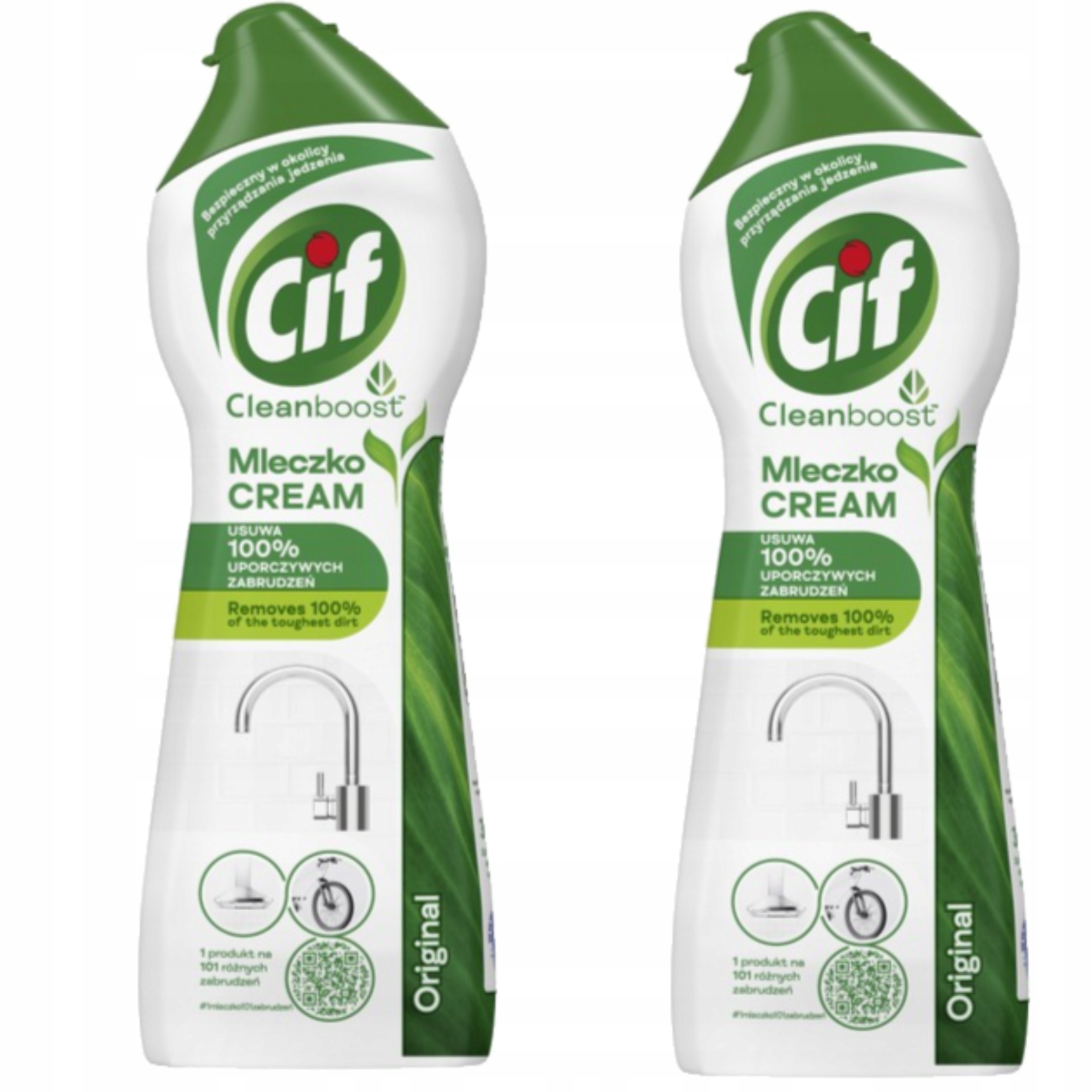 Cif Mleczko do Czyszczenia Zabrudzonych Powierzchni Original 250 ml 2 szt.