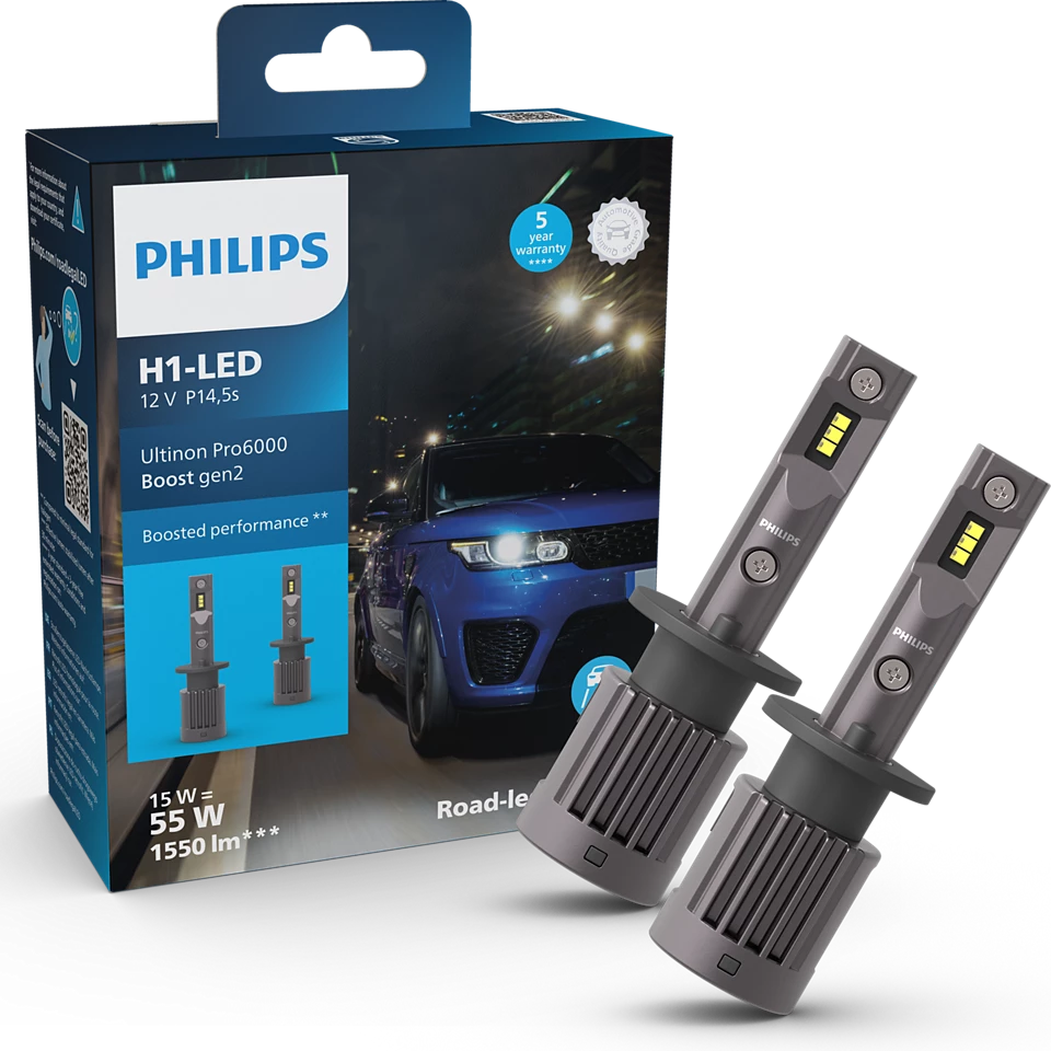 Philips Ultinon Pro6000 Boost żarówki LED H1 U60B2 12 V